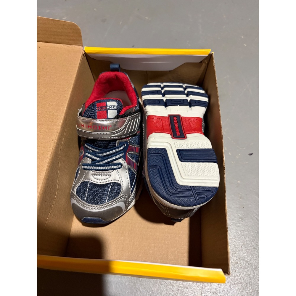 Tsukihoshi Storm Steel Cobalt Kids Sneakers 3570-036-C US 10 UK 9 EUR 27